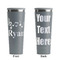 Musical Notes Grey RTIC Everyday Tumbler - 28 oz. - Front and Back