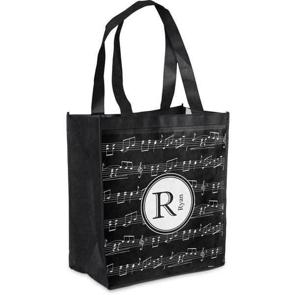 Custom Musical Notes Grocery Bag (Personalized)
