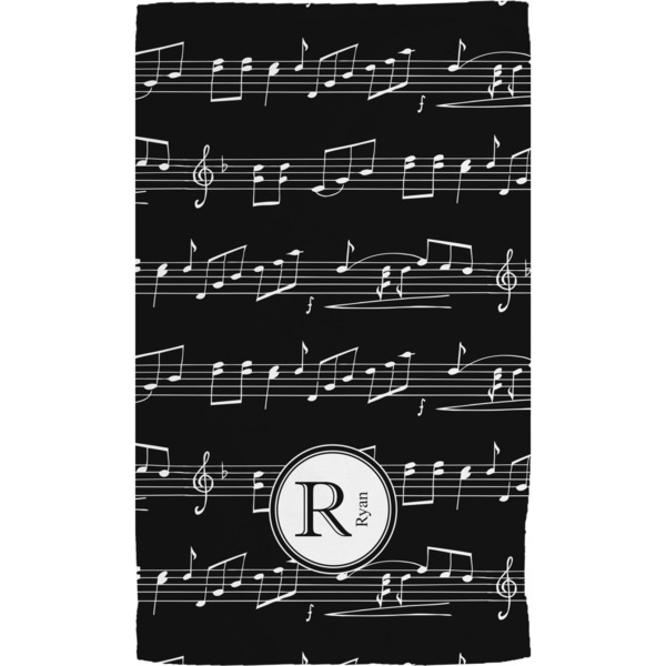 Musical Notes Hand Towel (Personalized) Full