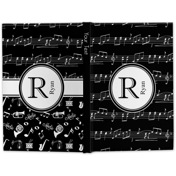 Musical Notes Hard Cover Journal - Apvl