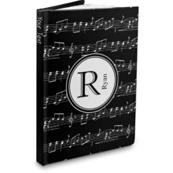 Musical Notes Hardbound Journal - 5.75" x 8" (Personalized)