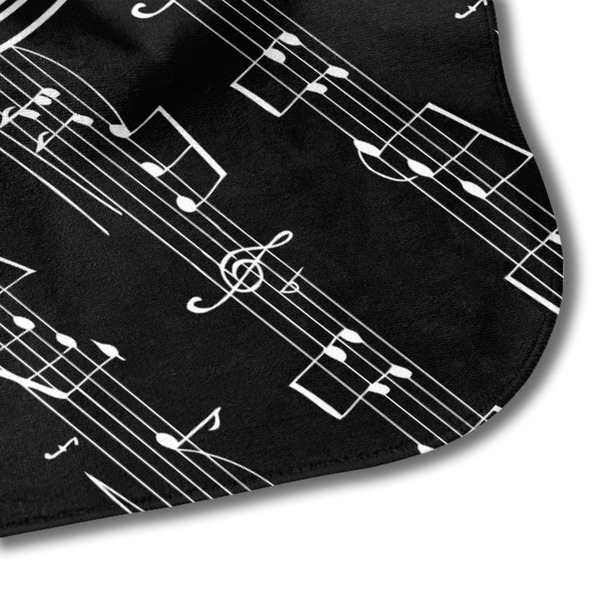Musical Notes Hooded Baby Towel- Detail Corner