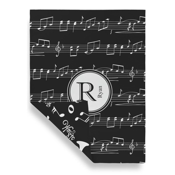 Musical Notes House Flags - Double Sided - FRONT FOLDED
