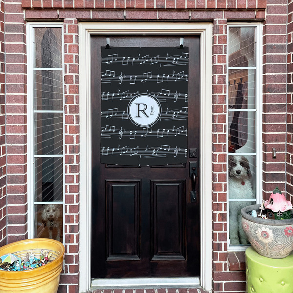 Musical Notes House Flags - Double Sided - (Over the door) LIFESTYLE