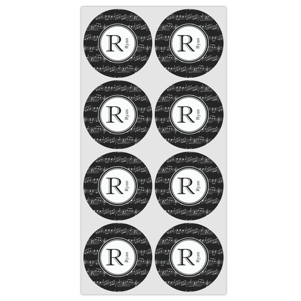 Musical Notes Icing Circle - Medium - Set of 8