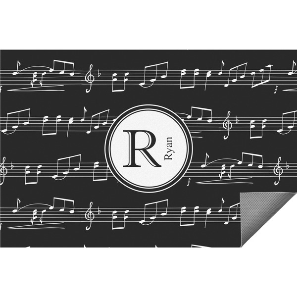 Custom Musical Notes Indoor / Outdoor Rug (Personalized)
