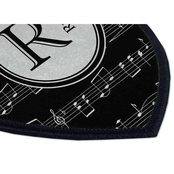 Musical Notes Iron on Shield 3 Detail