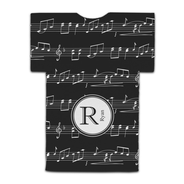 Musical Notes Jersey Bottle Cooler - BACK (flat)