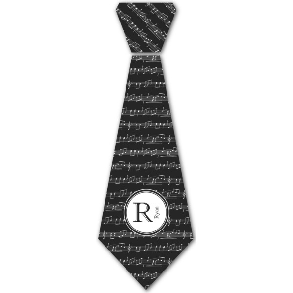 Custom Musical Notes Iron On Tie - 4 Sizes w/ Name and Initial