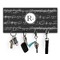 Musical Notes Key Hanger w/ 4 Hooks & Keys