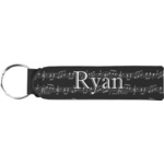 Musical Notes Neoprene Keychain Fob (Personalized)