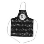 Musical Notes Kid's Apron w/ Name and Initial