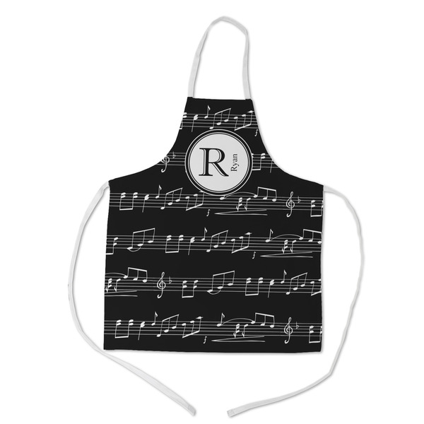 Custom Musical Notes Kid's Apron w/ Name and Initial