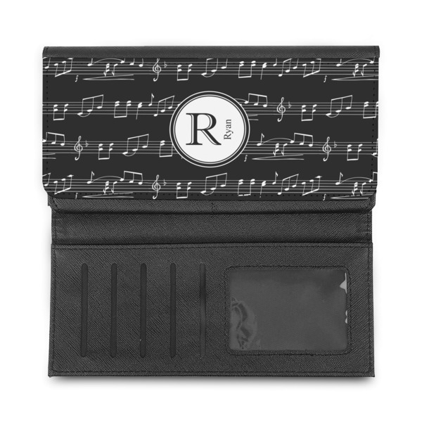 Musical Notes Ladies Wallet - Half Way Open