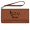 Musical Notes Ladies Wallet - Leather - Rawhide - Front View