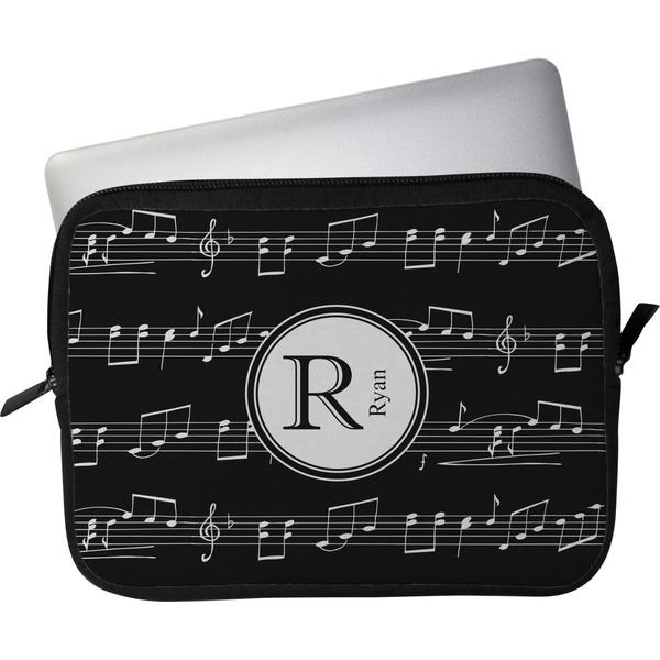 Custom Musical Notes Laptop Sleeve / Case - 13" (Personalized)