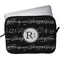 Musical Notes Laptop Sleeve / Case - 13" (Personalized)
