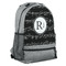 Musical Notes Large Backpack - Gray - Angled View