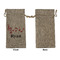 Musical Notes Large Burlap Gift Bags - Front Approval