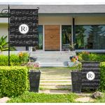 Musical Notes Large Garden Flag - Double Sided (Personalized)