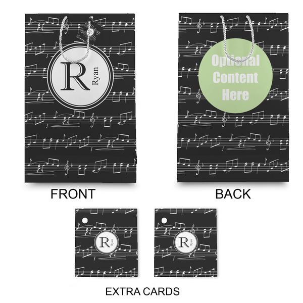 Musical Notes Large Gift Bag - Approval