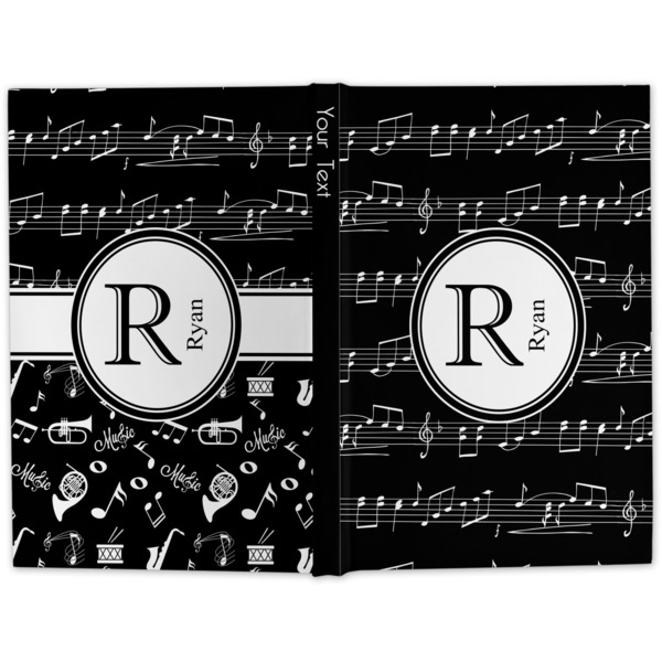 Musical Notes Large Hard Cover Journal - Apvl