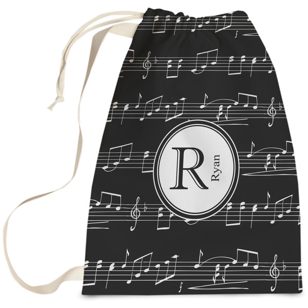 Custom Musical Notes Laundry Bag - Large (Personalized)
