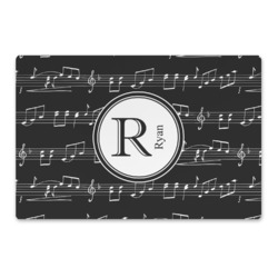 Musical Notes Large Rectangle Car Magnet (Personalized)