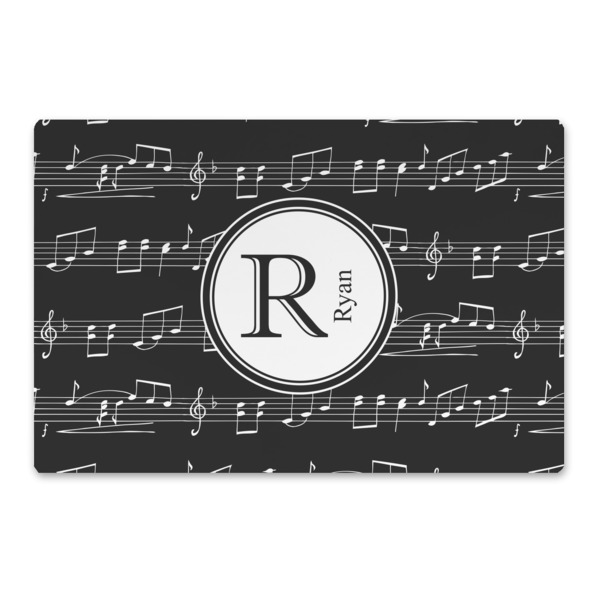 Custom Musical Notes Large Rectangle Car Magnet (Personalized)