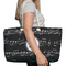 Musical Notes Large Rope Tote Bag - In Context View