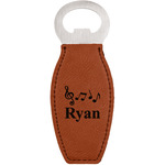 Musical Notes Leatherette Bottle Opener (Personalized)