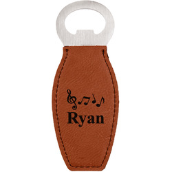 Musical Notes Leatherette Bottle Opener (Personalized)
