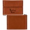 Musical Notes Leather Business Card Holder Front Back Single Sided - Apvl