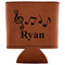 Musical Notes Leatherette Can Sleeve - Flat