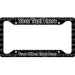 Musical Notes License Plate Frame (Personalized)