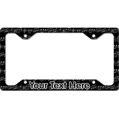 Musical Notes License Plate Frame - Style C (Personalized)