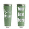Musical Notes Light Green RTIC Everyday Tumbler - 28 oz. - Front and Back
