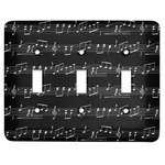 Musical Notes Light Switch Cover (3 Toggle Plate)