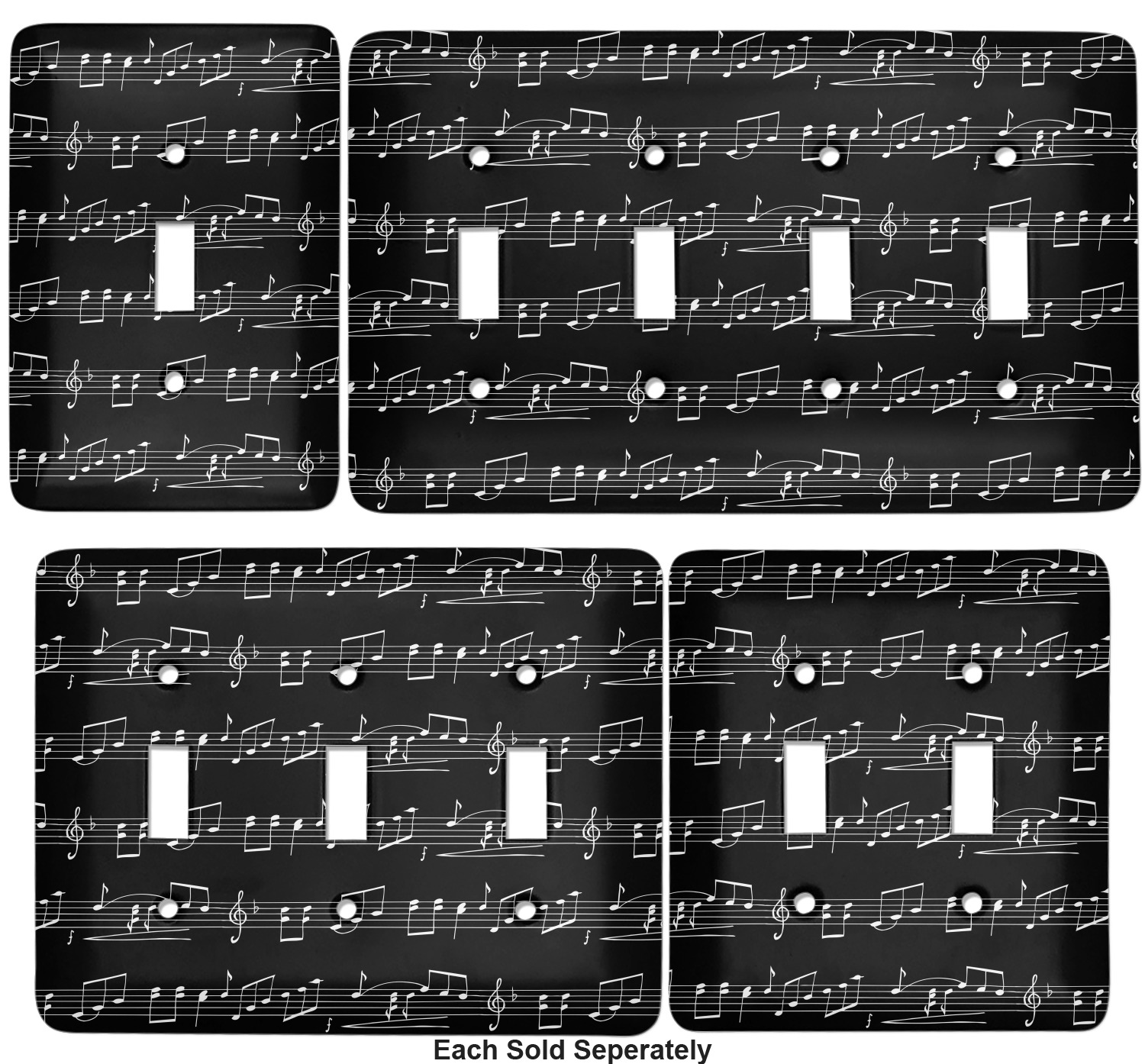 Musical Notes Light Switch Cover (Personalized) YouCustomizeIt