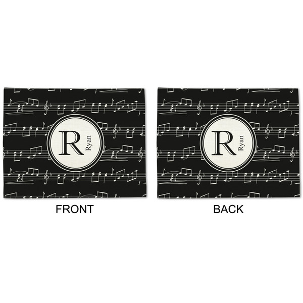 Musical Notes Linen Placemat - APPROVAL (double sided)