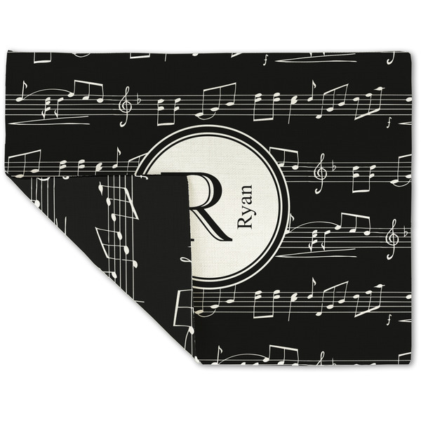 Musical Notes Linen Placemat - Folded Corner (double side)