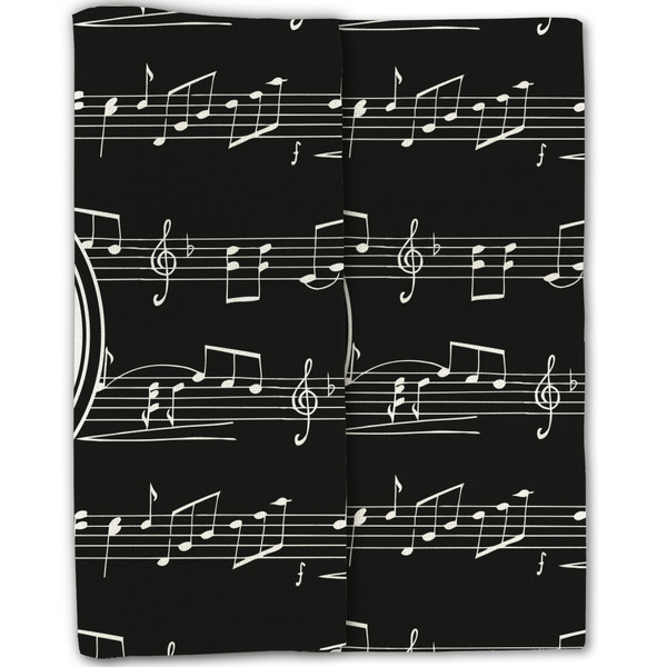 Musical Notes Linen Placemat - Folded Half (double sided)