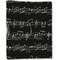 Musical Notes Linen Placemat - Folded Half (double sided)