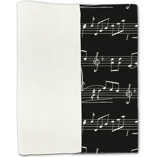 Musical Notes Linen Placemat - Folded Half