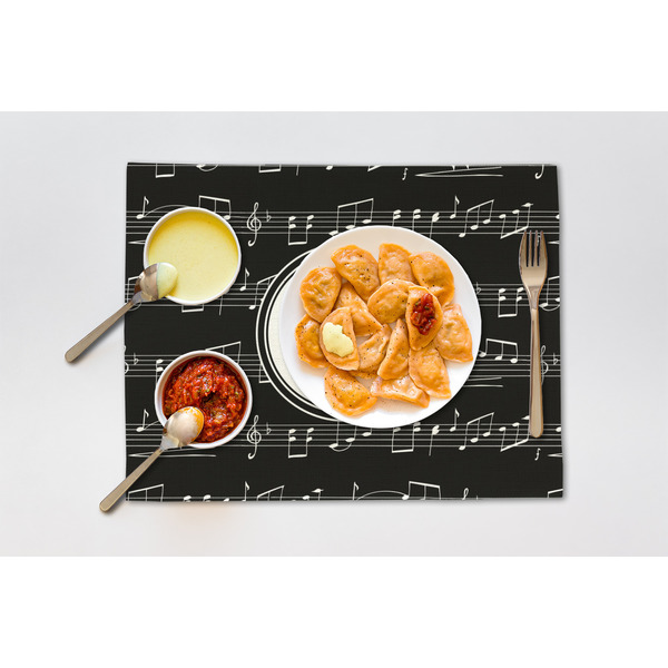 Musical Notes Linen Placemat - Lifestyle (single)