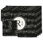 Musical Notes Linen Placemat w/ Name and Initial