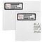 Musical Notes Mailing Labels - Double Stack Close Up
