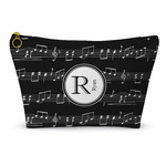 Musical Notes Makeup Bag - Large - 12.5"x7" (Personalized)