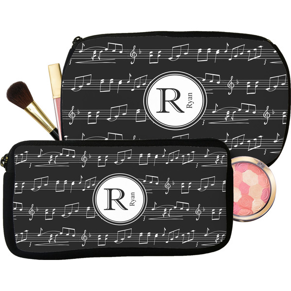 Musical Notes Makeup / Cosmetic Bags (Select Size)
