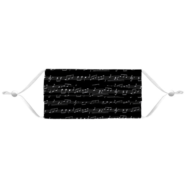 Musical Notes Mask - Pleated (new) APPROVAL